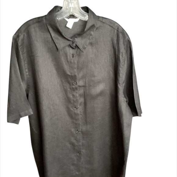 Linen Shirt - H&M - Black - Large - Picture 2 of 5